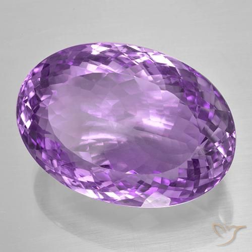 Ametista Violeta rosado Natural 52.67ct, oval, IF