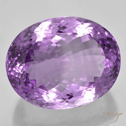 Ametista Violeta rosado Natural 52.93ct, oval, IF