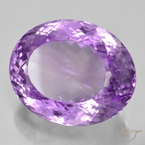 Ametista Violeta Púrpura Médio Natural 44.51ct, oval, VVS