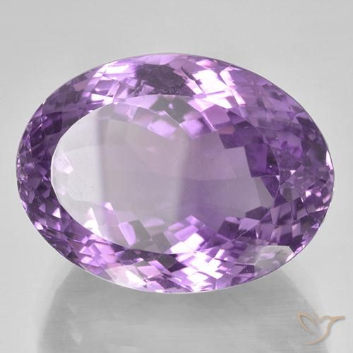Ametista Violeta Púrpura Natural 39.04ct, oval, IF