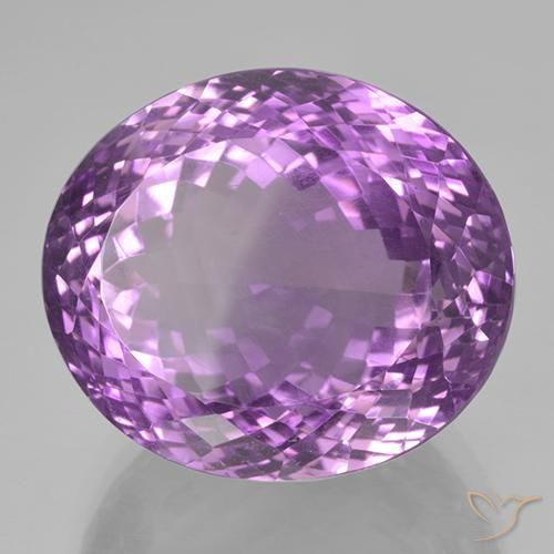 Ametista Violeta Púrpura Profundo Natural 47.87ct, oval, IF