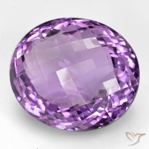Ametista Violeta arroxeado médio-escuro Natural 52.00ct, oval, IF
