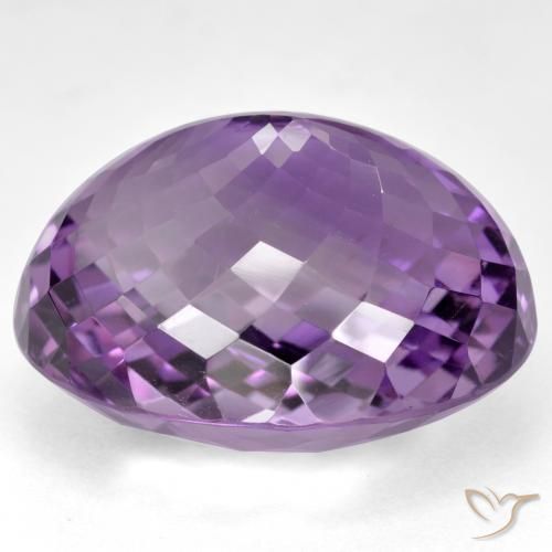 Ametista Violeta arroxeado médio-escuro Natural 52.00ct, oval, IF