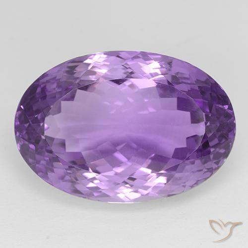 33.30ct Natural Violeta arroxeado médio-escuro Ametista, oval, IF