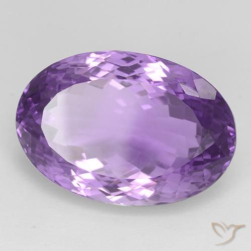 Ametista Violeta arroxeado médio-escuro Natural 33.30ct, oval, IF