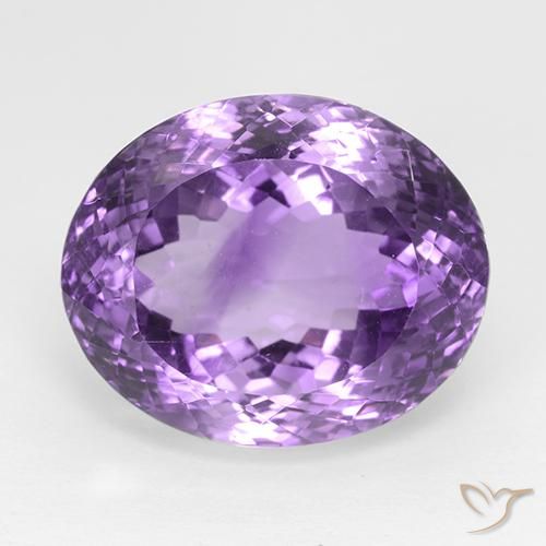 30.81ct Natural Violeta Púrpura Médio Ametista, oval, IF