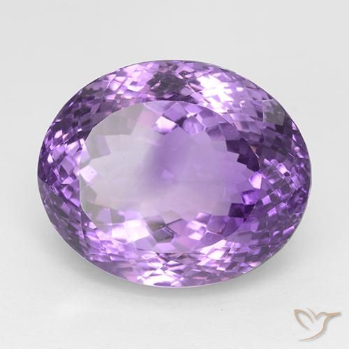 Ametista Violeta Púrpura Médio Natural 30.81ct, oval, IF