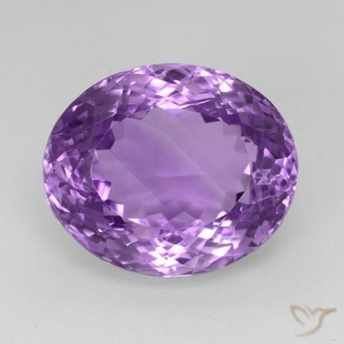 25.81ct Natural Violeta Púrpura Médio Ametista, oval, VVS