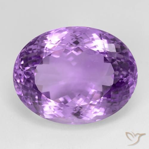 31.21ct Natural Violeta Púrpura Médio Ametista, oval, IF