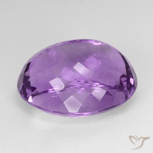 Ametista Violeta Púrpura Médio Natural 31.21ct, oval, IF