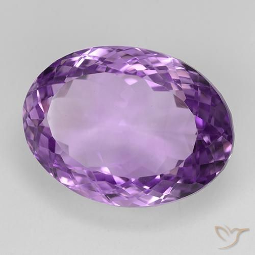 Ametista Violeta Púrpura Médio Natural 30.78ct, oval, IF