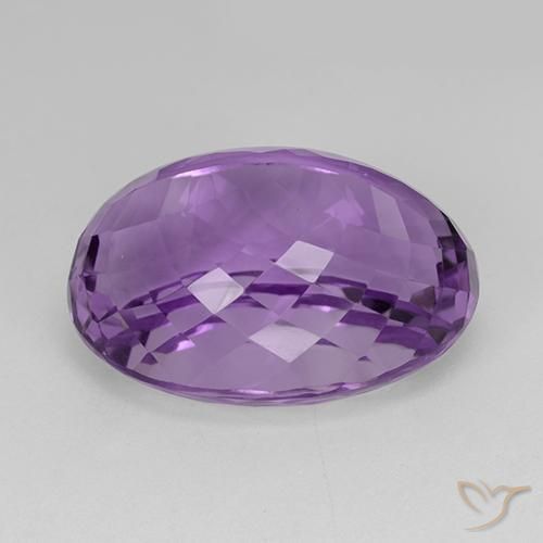Ametista Violeta Púrpura Médio Natural 30.78ct, oval, IF