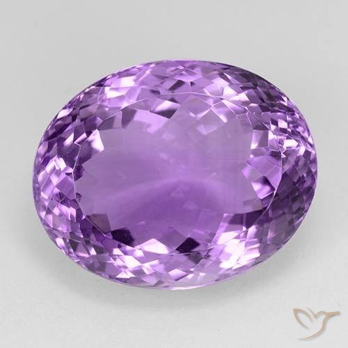 28.46ct Natural Violeta Púrpura Profundo Ametista, oval, IF