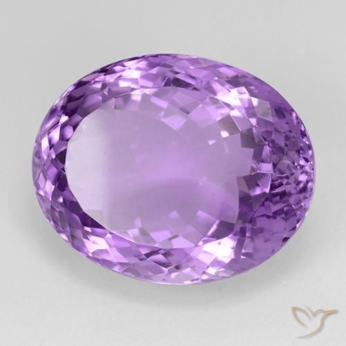 Ametista Violeta Púrpura Profundo Natural 28.46ct, oval, IF