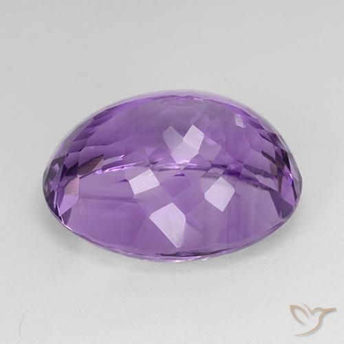 Ametista Violeta Púrpura Profundo Natural 28.46ct, oval, IF