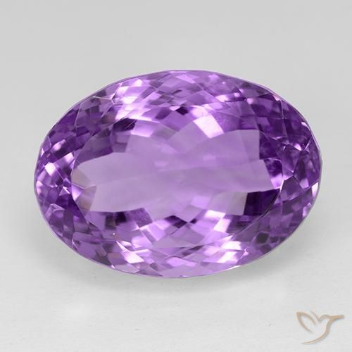 29.67ct Natural Violeta Rosado Profundo Ametista, oval, IF