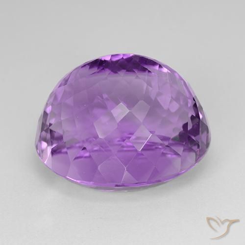 Ametista Violeta rosado Natural 31.90ct, oval, VVS