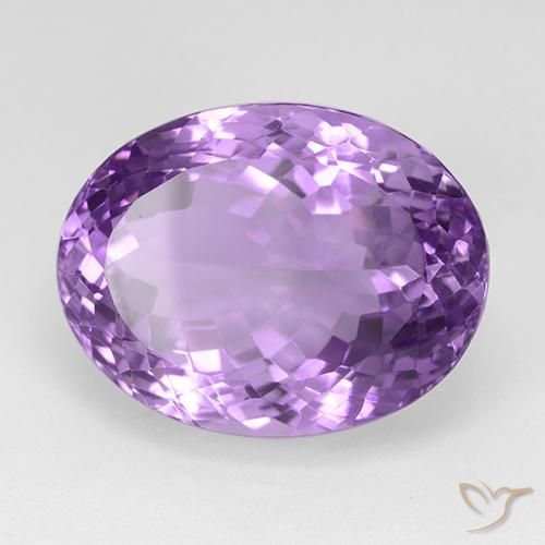 Ametista Violeta rosado Natural 30.50ct, oval, IF