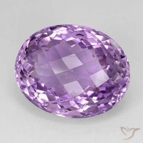 Ametista Violeta rosado Natural 26.60ct, oval, VVS