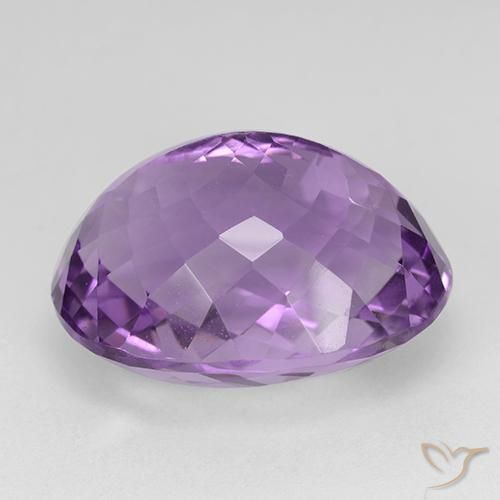Ametista Violeta rosado Natural 26.60ct, oval, VVS