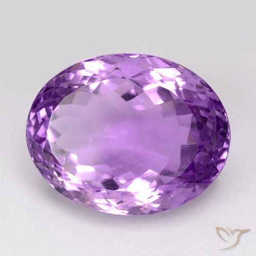 Ametista Violeta rosado Natural 25.76ct, oval, VVS