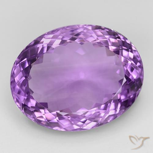 35.44ct Natural Violeta Púrpura Médio Ametista, oval, IF