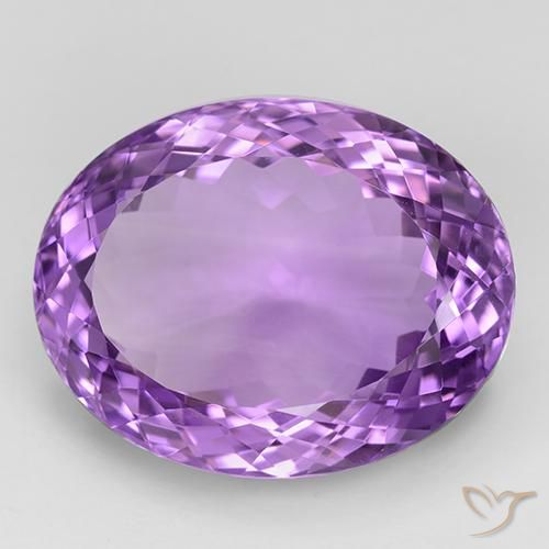 Ametista Violeta Púrpura Médio Natural 35.44ct, oval, IF