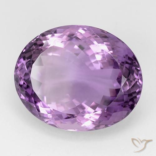 Ametista Violeta rosado Natural 33.84ct, oval, IF