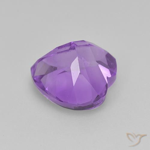 Ametista Violeta Vívido Natural 1.77ct, Coração, VS