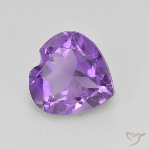Ametista Violeta Intenso Natural 1.57ct, Coração, VS