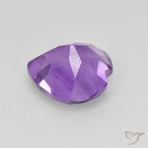 Ametista Violeta Intenso Natural 1.57ct, Coração, VS