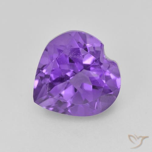 1.79ct Natural Violeta médio Ametista, Coração, VS