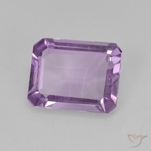 1.84ct Natural Violeta rosado claro Ametista, Corte Esmeralda, VS