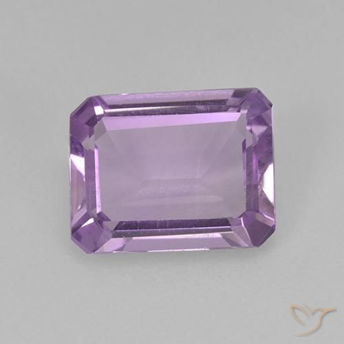 Ametista Violeta rosado claro Natural 1.84ct, Corte Octógono / Esmeralda, VS