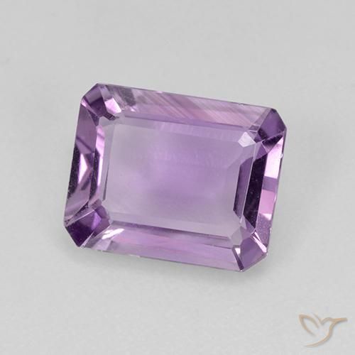Ametista Violeta médio Natural 1.79ct, Corte Octógono / Esmeralda, VS