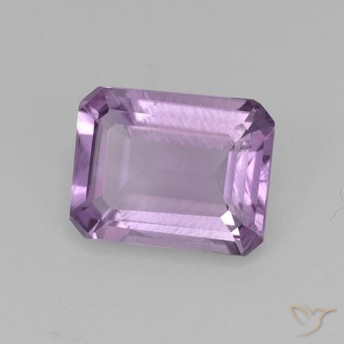 Ametista íris violeta Natural 1.82ct, Corte Octógono / Esmeralda, VS