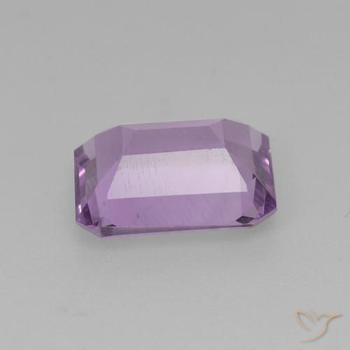 Ametista íris violeta Natural 1.82ct, Corte Octógono / Esmeralda, VS