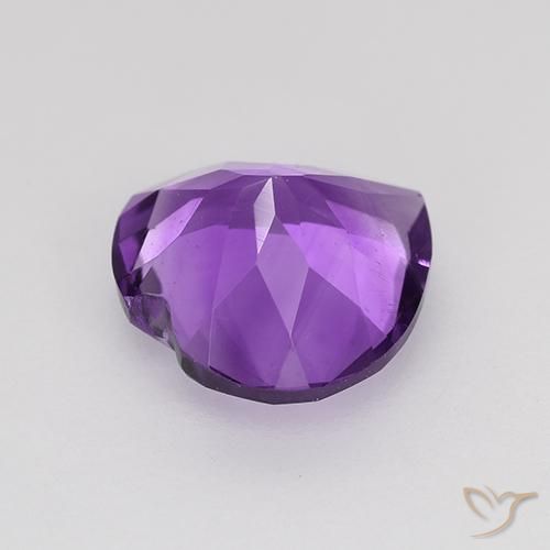 Ametista Violeta Vívido Natural 1.44ct, Coração, VS