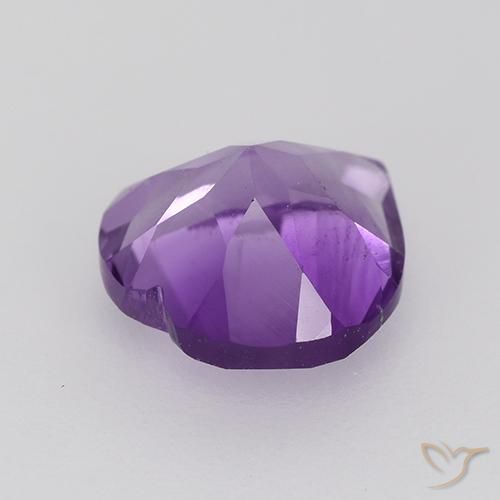 Ametista Violeta Intenso Natural 1.55ct, Coração, VS