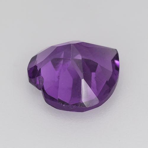 Ametista Violeta Vívido Natural 1.40ct, Formato de coração, VS