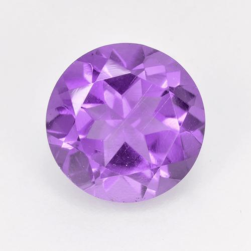 Ametista violeta natural 1,79ct, corte redondo, VVS-VS