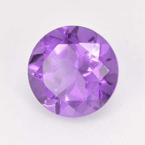 Ametista violeta natural 1,79ct, corte redondo, VVS-VS