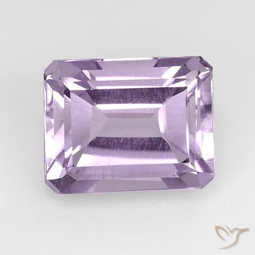 2.55ct Natural Violeta claro Ametista, Corte Esmeralda, VVS-VS