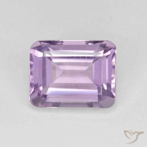 2.37ct Natural Violeta claro Ametista, Corte Esmeralda, VVS