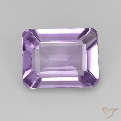 1.80ct Natural Violeta Médio-claro Ametista, Corte Esmeralda, VVS-VS