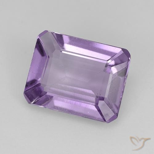Ametista Violeta Médio-claro Natural 1.80ct, Corte Octógono / Esmeralda, VVS-VS