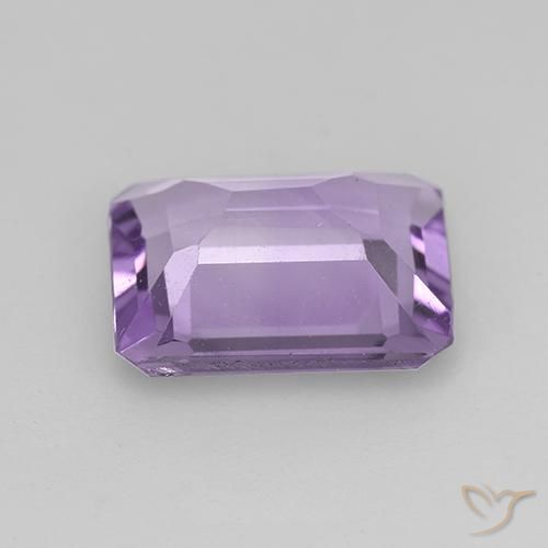 Ametista Violeta Médio-claro Natural 1.80ct, Corte Octógono / Esmeralda, VVS-VS
