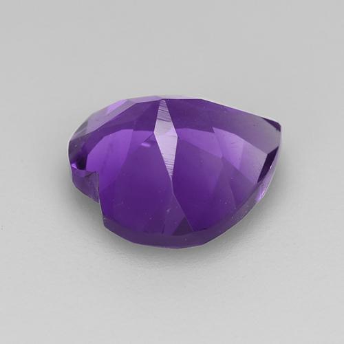 Ametista violeta natural 1,50ct, formato de coração, VS
