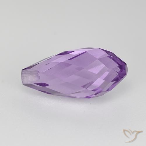 Ametista Violeta Profundo Natural 3.42ct, Briolette, VS