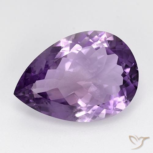 9.04ct Natural Violeta Profundo Ametista, Formato de pêra, VS